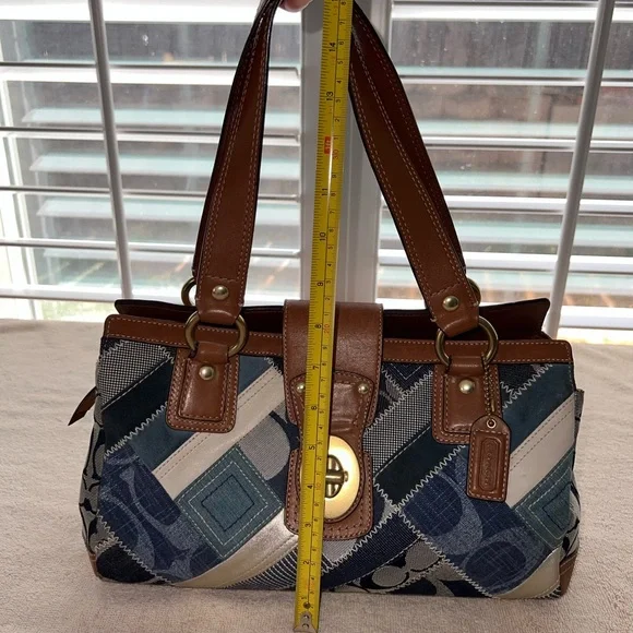 Coach Hampton Jean Turnlock Satchel - B0893-12216 - Picture 3 of 15